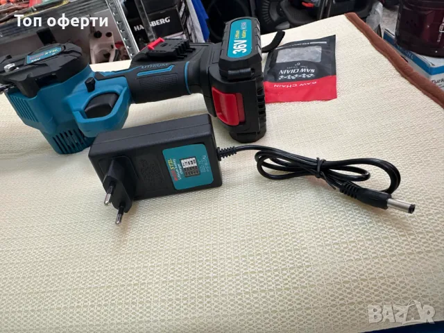 Акумулаторен Трион за Клони WERSTIL 36V 8Ah верижна резачка, снимка 3 - Градинска техника - 47570594