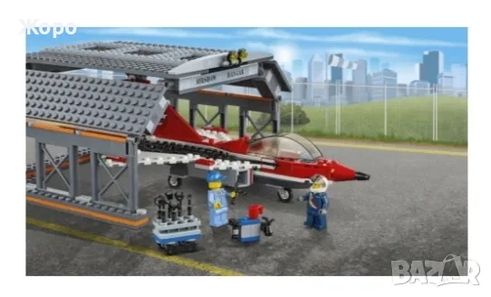 КОНСТРУКТОР ГРАДСКО ВОЕННО ЛЕТИЩЕ С ХАНГАР "ВЪЗДУШНО ШОУ"723 ЧАСТИ 02007, снимка 5 - Конструктори - 47617309