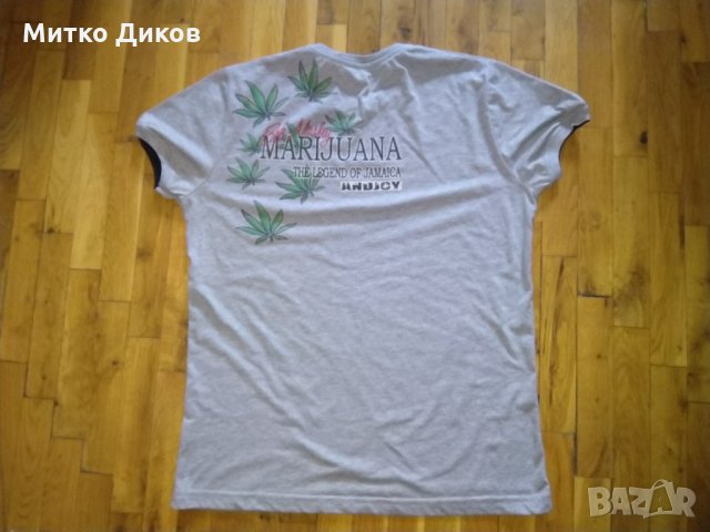 Тениска Боб Марлей марихуана -памук-размер Л, снимка 6 - Спортна екипировка - 31855571