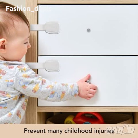 Нови 6 броя Защитни ключалки шкаф чекмедже предпазни за бебе дом, снимка 7 - Други - 40594332