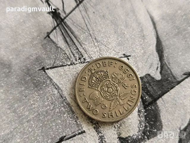 Монета - Великобритания - 2 шилинга | 1950г.