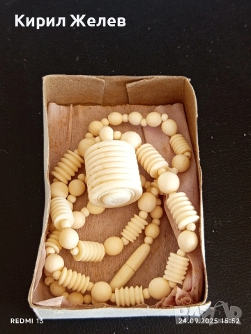 Винтидж колие гердан от кости ВИЕТНАМ много красиво стилно 51354, снимка 6 - Колиета, медальони, синджири - 51822603