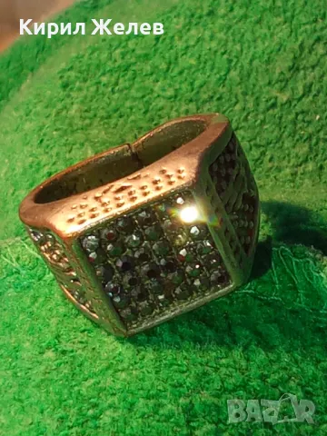 СТАР МАРКАЗИТЕН ТУРСКИ ПРЪСТЕН с ОСМАНСКАТА СУЛТАНСКА ТРАДИЦИОННА ТУГРА 33826, снимка 13 - Пръстени - 47162977