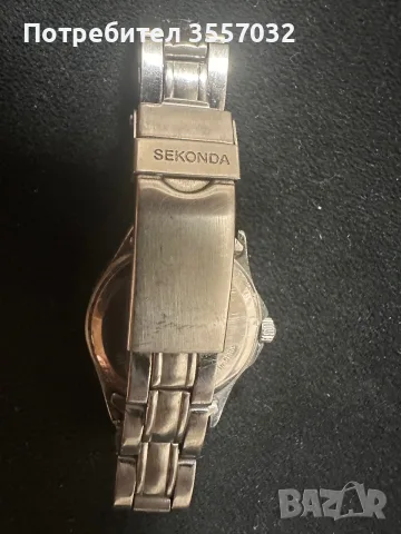 Оригинален дамски часовник Sekonda 100 metres – Син циферблат, снимка 4 - Дамски - 55880043