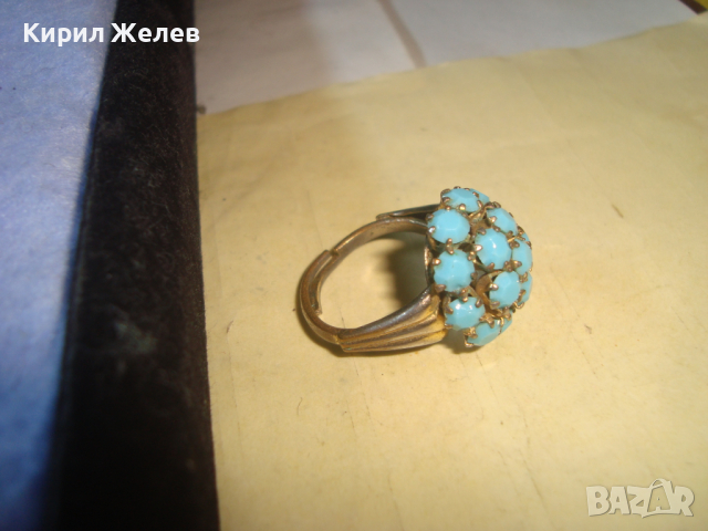 СТАР РЕТРО ВИНТИДЖ РЕГУЛИРУЕМ КРАСИВ СТИЛЕН ПРЪСТЕН 20331, снимка 12 - Антикварни и старинни предмети - 36423774