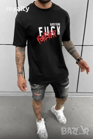 Мъжка блуза с къс ръкав Два цвята , снимка 2 - Тениски - 49519182