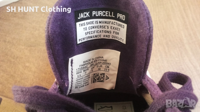 CONVERSE JACK PURCELL PRO Leather Размер EUR 38 / UK 5 дамски кецове естествена кожа 312-14-S, снимка 16 - Кецове - 52666704