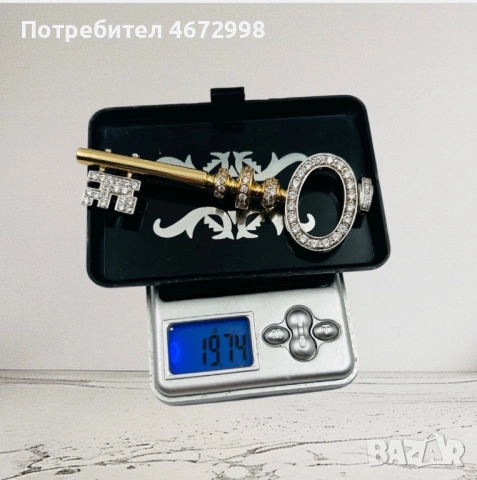 Златен ключ висулка медальон 14 к, снимка 10 - Колиета, медальони, синджири - 53266346