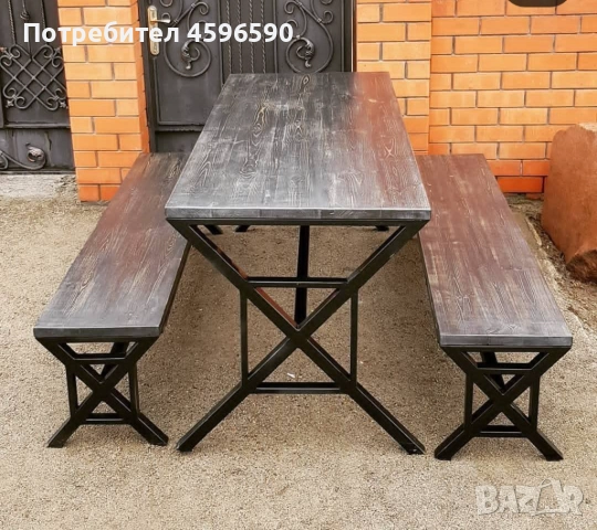 Градинска метална мебел | Масички, пейки, люлки, снимка 1