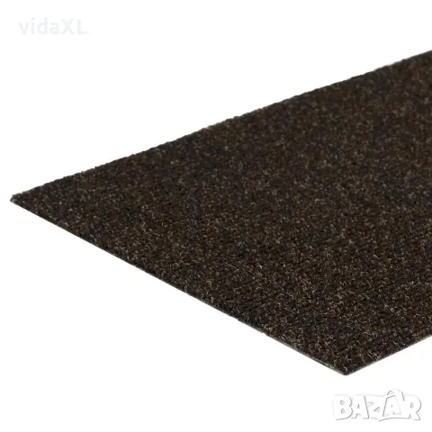 vidaXL Изтривалки за стълби, самозалепващи се, 15 бр., 60x25 см, тъмнокафяви, правоъгълни, снимка 6 - Изтривалки - 56146816