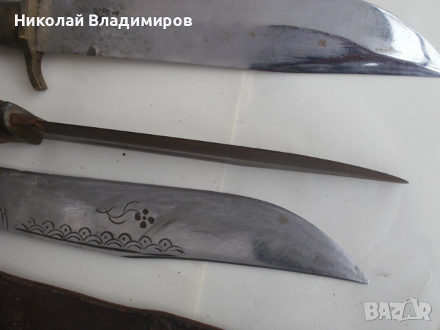 Стари Костенец ловен, Габровски ножове нож български и немски Solingen , снимка 6 - Ножове - 52902349