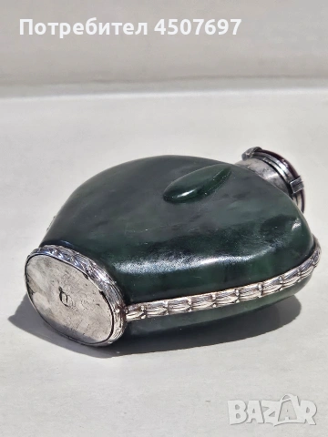 Антична китайска бутилка за емфие със зелен нефрит от династията Цин., снимка 15 - Антикварни и старинни предмети - 53946128