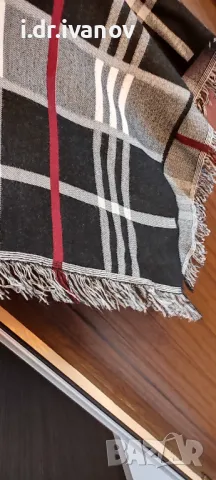 страхотнен модел пончо с качулка, снимка 2 - Якета - 48931353