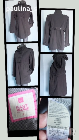 Два броя / Винтидж дънково палто / манто "Donna 10" и "East Village" , снимка 10 - Палта, манта - 48375878