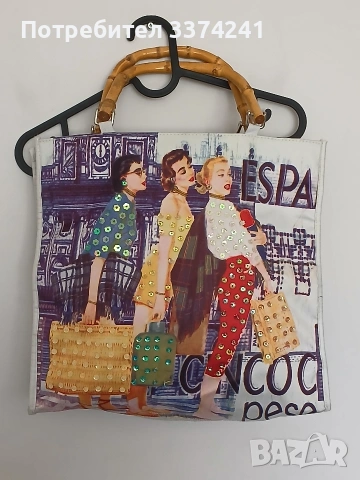 Плажна дамска чанта, снимка 4 - Чанти - 54319854