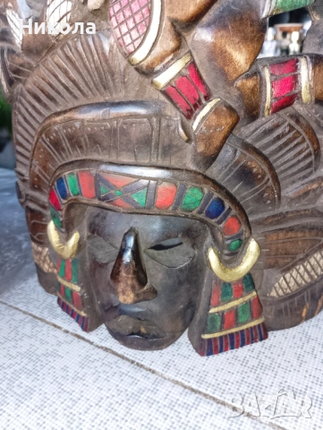 Дърворезбован хералдически двуглав орел 53/28см, снимка 12 - Пана - 42627976