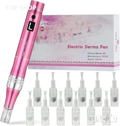 TBPHP M1 Electric Derma Beauty Pen Професионален комплект за дома, снимка 5 - Друга електроника - 48724004