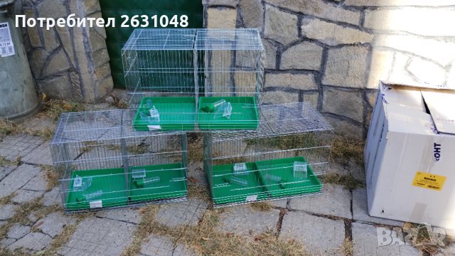 Клетка за канарчета двойна голяма XL , и за други птици, снимка 13 - Папагали - 38385741