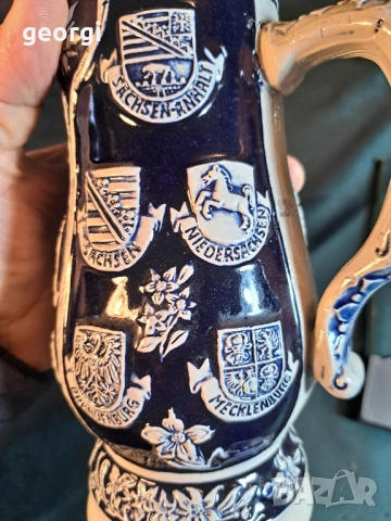 немска колекционерска халба за бира 29/6, снимка 9 - Антикварни и старинни предмети - 52809084