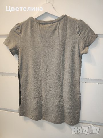 Дамска тениска с принт леопард на PHILIPP PLEIN размер М цена 20 лв., снимка 3 - Тениски - 42691752