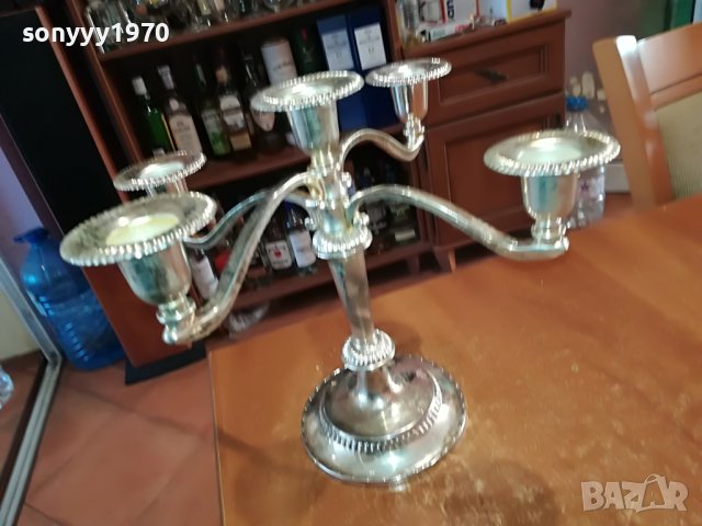 СВЕЩНИК ЗА 5 СВЕЩИ 2803231648, снимка 2 - Антикварни и старинни предмети - 40169135