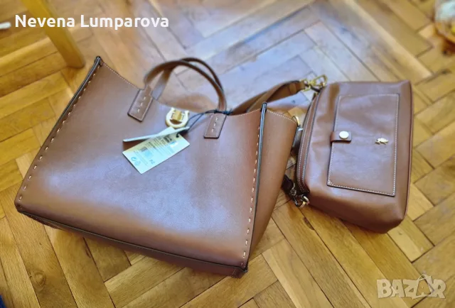 Дамска кафява чанта, снимка 2 - Чанти - 56316535