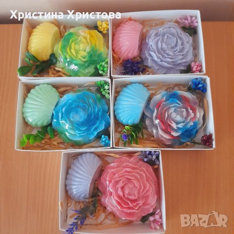 Стилни сапунени цветя, снимка 5 - Други - 42050377