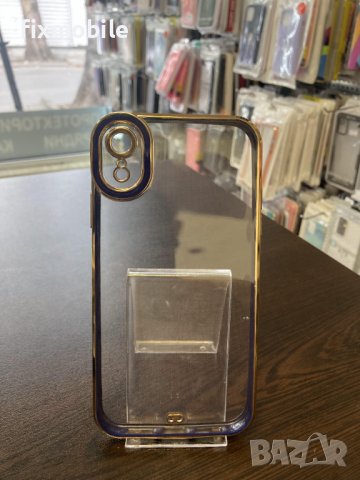 Apple iPhone XR Прозрачен кейс с кант