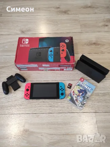 Nintendo Switch + две игри, снимка 1 - Nintendo конзоли - 49319433