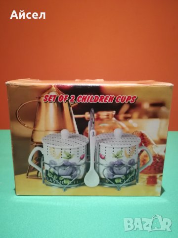 Комплект нови порцеланови чаши за двама, снимка 2 - Чаши - 30989581