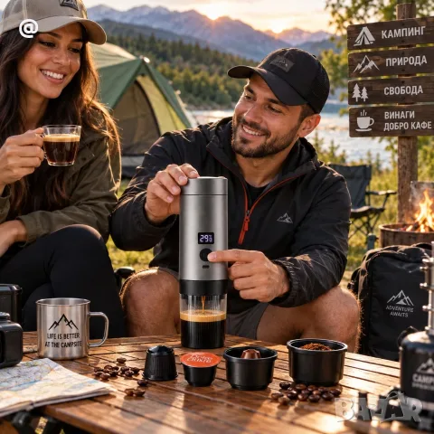 Само 37 евро Продавам нова преносима кафемашина Portable Coffee Machine, снимка 5 - Кафемашини - 56083589