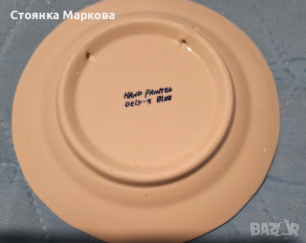 Холандски малки обувчици и чинийка Delft, снимка 3 - Декорация за дома - 52680798