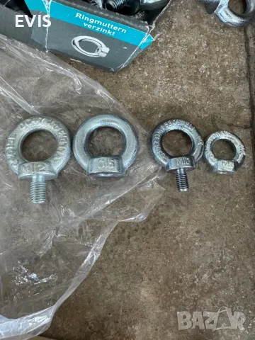 Продавам халки с резба за повдигане (eye bolts), снимка 1