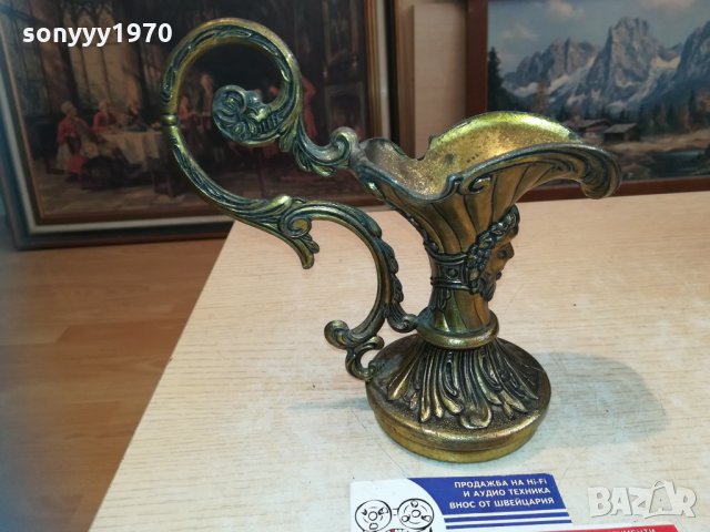 кана-горна част-мед/месинг-19х19х9см-внос холандия, снимка 9 - Колекции - 30474536