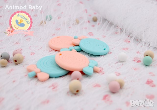 Силиконова чесалка гризалка, снимка 3 - За бебешки колички - 34293762
