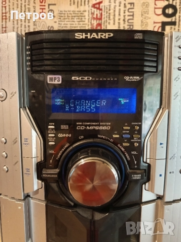Аудио Система "Sharp" CD-MPS660 , снимка 2 - Аудиосистеми - 51681091
