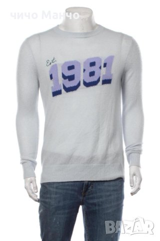 НОВ! GUESS оригинален мъжки пуловер кашмир р-р S, снимка 1 - Пуловери - 42482427