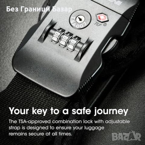 Нов калъф за куфар пъттуване с 3D Защита и TSA Заключване - Среден Размер, снимка 8 - Други - 44394855