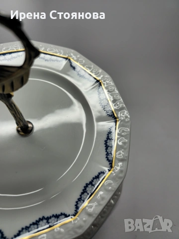 💠💠💠Classic Rose Maria Blu💠💠💠 Поднос на две нива, снимка 12 - Антикварни и старинни предмети - 53152004