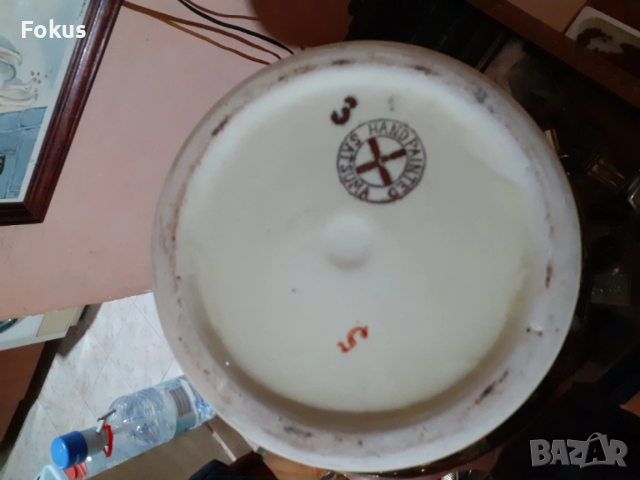 Сатцума Satsuma стара голяма ваза буркан порцелан маркировка, снимка 6 - Антикварни и старинни предмети - 53357854