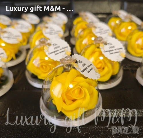 Падаръци за гости - акрилна стъкленица с роза, снимка 15 - Подаръци за юбилей - 36080326