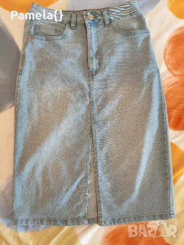 Нова дънкова пола, снимка 4 - Поли - 50423459