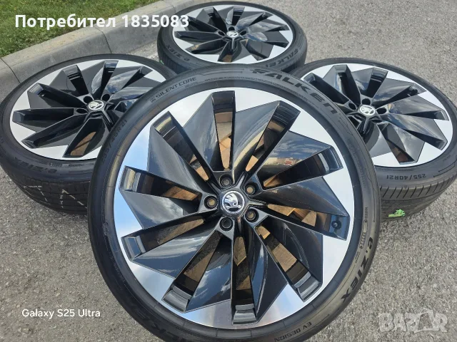 Лети джанти спорт пакет 21" 5х112 Skoda + летни гуми Falken
