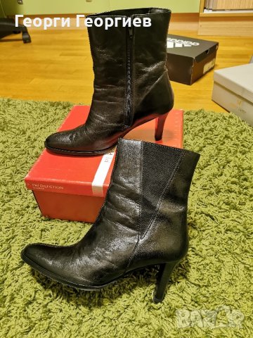 Стархотни боти естествена кожа, снимка 3 - Дамски ботуши - 39369203