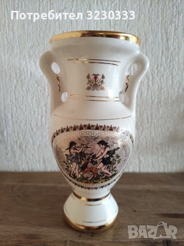 Порцеланова ваза 24 карата Гърция нова, снимка 7 - Антикварни и старинни предмети - 42842649