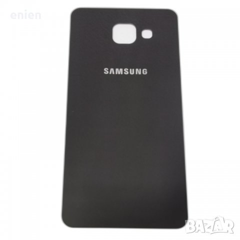 Заден капак, панел стъкло за Samsung Galaxy A5 2016 / Черен, снимка 1 - Резервни части за телефони - 37484632