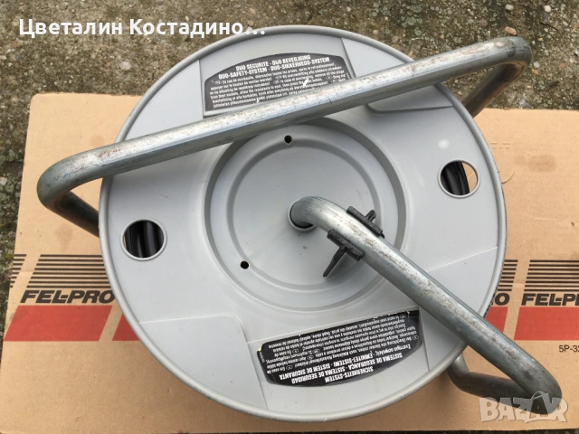 немска макара с удължител 44.5 м, снимка 5 - Разклонители и удължители - 53294859