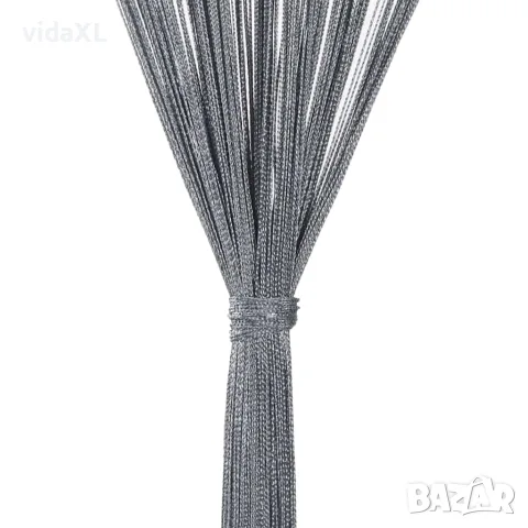 vidaXL Завеси тип „канап“, 2 бр., антрацит, 140x250 см, снимка 7 - Пердета и завеси - 56147555