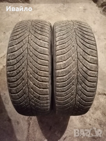 Продавам 2 броя зимни гуми 205.55.16 на 1 сезон дот 2021 Контентал , снимка 1 - Гуми и джанти - 53242023