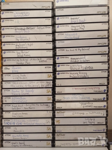 ЛОТ Аудио касети хромни TDK SA 90 и TDK CDing 90 Със записи (предимно Hard Rock, Trash, Heavy Metal, снимка 2 - Аудио касети - 54228872